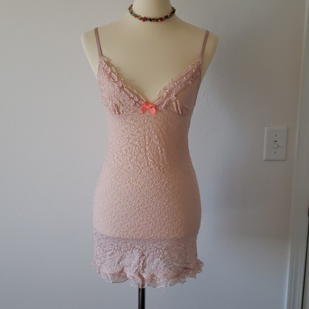 Beautiful light pink slip on